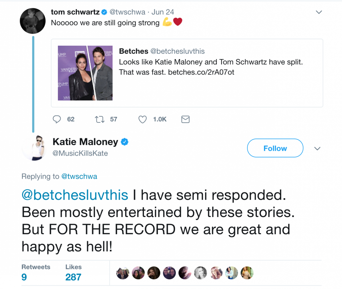 Katie Maloney & Tom Schwartz Respond To The Divorce Rumors Betches